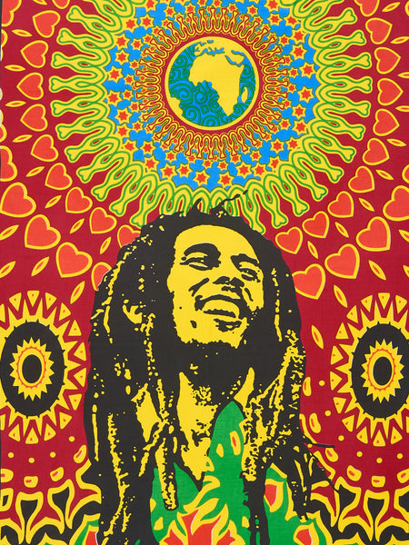 One Love’ is the incredible song that defines Marley’s sensibilities as a songwriter and a musician and this wall décor tapestry commemorates just that.  The vibrant colors of this Jaipuri tapestry along with the classy hand-printed design will revamp a boring wall into a psychedelic, gypsy-styled piece of art.  The size of this tapestry is 40 X 30 inches, perfect to use it as a poster, wall hanging, tablecloth, sofa cover, sarong or a beach throw. 