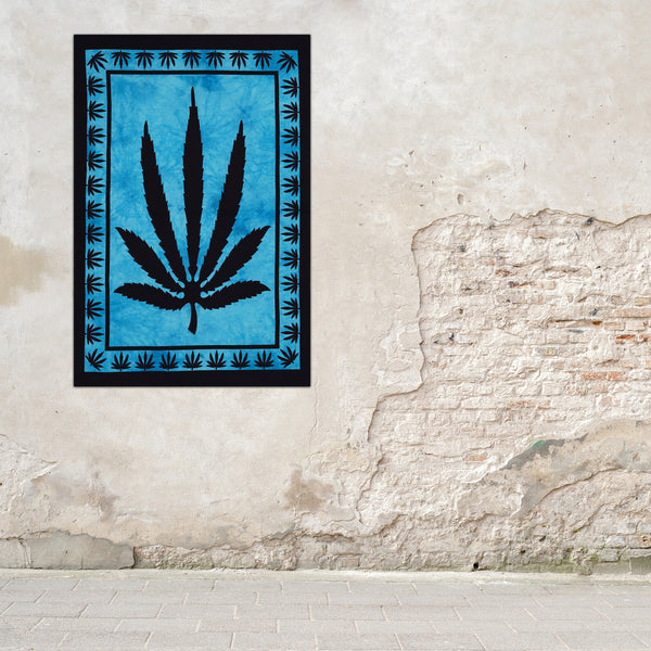 Bob Marley Inspired Psychedelic Marijuana Leaf